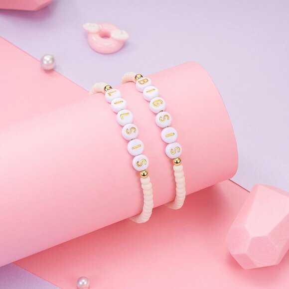 Matching Sisters Bracelets Gift for Big and Little Sisters Easter Valentine's Da - Picture 7 of 7